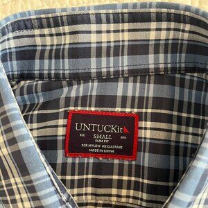 UNTUCKit "MONTECARLO" SZ SMALL SLIM FIT LS STRETCH DRESS SHIRT